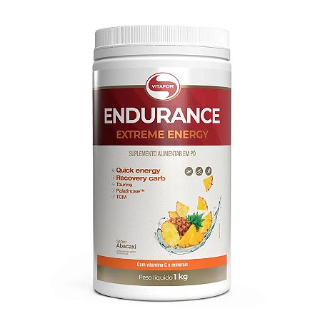 Pré Intra Treino ENDURANCE EXTREME ENERGY Abacaxi 1000g Vitafor