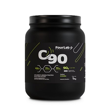 C90 Isotônico em Pó Sabor Limão Pote 1kg Fourlab