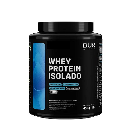 Whey Protein Isolado Sabor Morango 450g DUX Nutrition