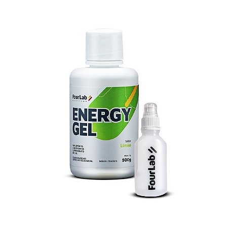 Energy Gel Refil 500g Sabor Limão + Squeeze 120ml FourLab