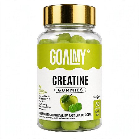 Creatine Goalmy Gummies 60 Gomas Maçã Verde Trustfuel