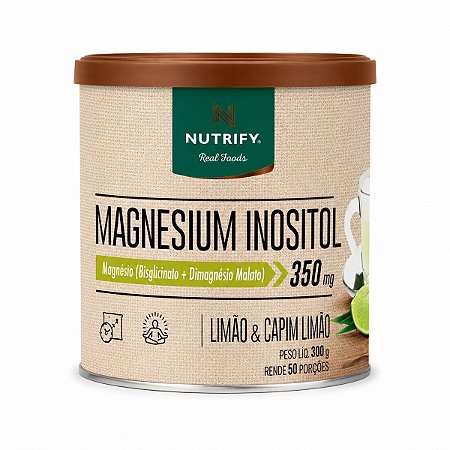 Magnesium Inositol 300g Limão & Capim Limão Nutrify