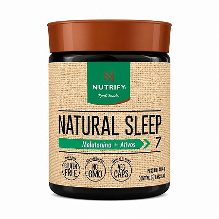 Natural Sleep Melatonina + Ativos 60 Cápsulas Nutrify
