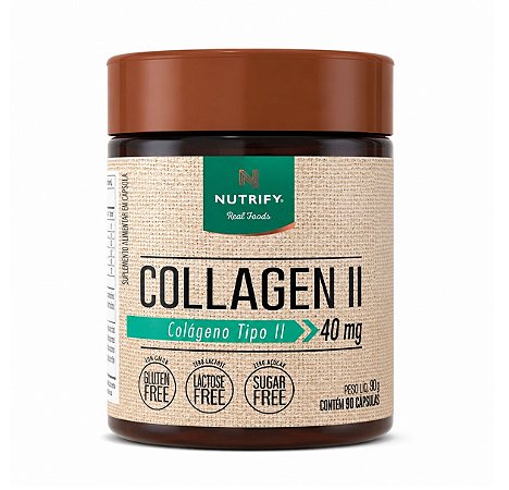Collagen 60 Cápsulas Nutrify Colágeno Tipo 2