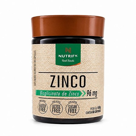 Zinco Bisglicinato 60 Cápsulas Nutrify