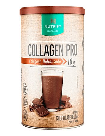Collagen Pro Hidrolisado Chocolate Belga 450g Nutrify