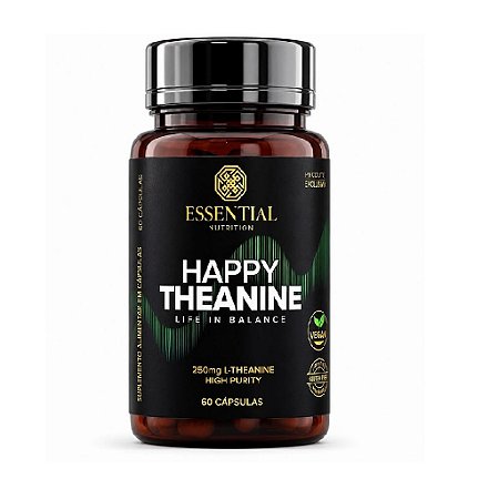 Happy Theanime 60 Cápsulas 250mg L-Teanima Essential Nutrition