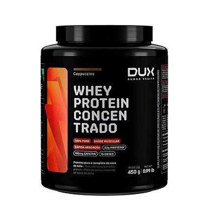 Whey Protein Concentrado 450g Cappuccino Dux Nutrition
