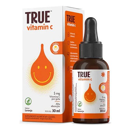 True Vitamina C 30ml Laranja True Source