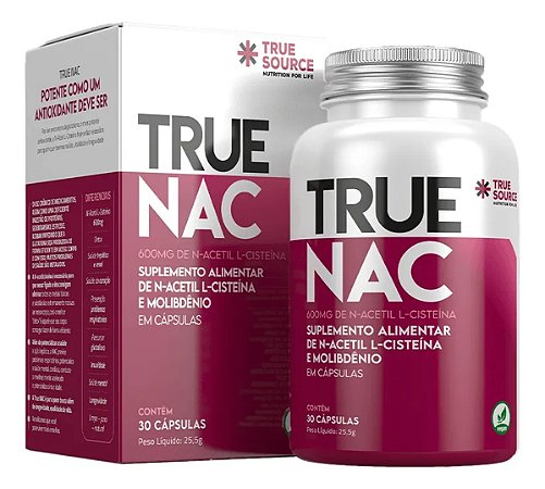 True Nac 600MG 30 Cápsulas True Source