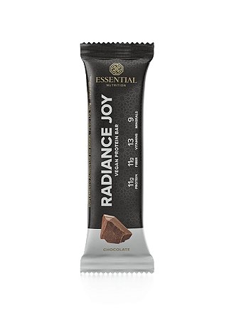 Radiance Joy Barrinha de proteína Vegana Chocolate 50g Essential Nutrition
