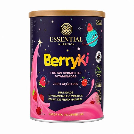 Berryki Vitaminadas 300g Frutas Vermelhas Essential Nutrition