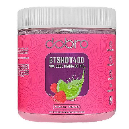 Bt Shot 400 Suplemento Em Pó 300g Pink Lemonade Dobro