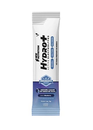 Hydro+ Eletrólitos zero-kcal Sachê 5g Blueberry NewNutrition