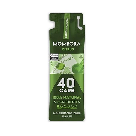Gel Carbo 40 Carb 57g Citrus Mombora