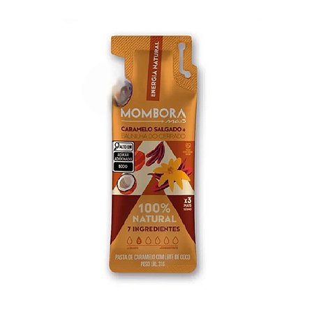 Gel Carbo Mais 31g Caramelo Salgado + Baunilha Mombora