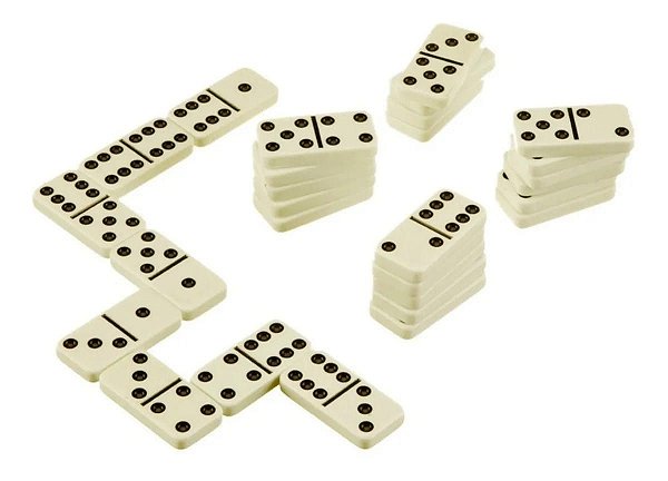 JOGO DOMINO 9MM PLASTICO NA LATA 28 PECAS 12 X 19,5 X 3,5 CM - 1914