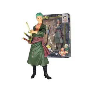 Boneco Zoro de uma peça, presente de anime ideal - branco