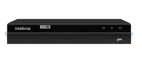Gravador de vídeo Intelbras com 4 canais MHDX 1204 Com Detecção Inteligente de Movimento + HD WD 1TB Purple Original