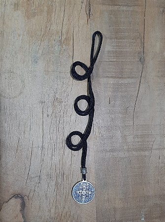 Cordão pescoço Medalha de São Bento PV (5683)