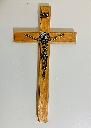 Cruz de Parede (36 cm) - Ouro Velho (5861)