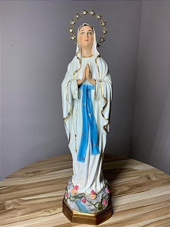Imagem Nossa Senhora de Lourdes 35cm Resina (8567)