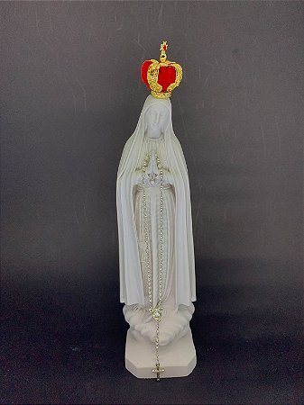 Imagem Nossa Senhora de Fátima 28cm Mármore (8606)