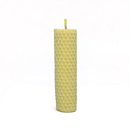 Vela de Cera de Abelha 10 cm Alveolada