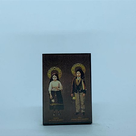 Icone 10cm (10 x 8) madeira - PASTORINHOS DE FÁTIMA