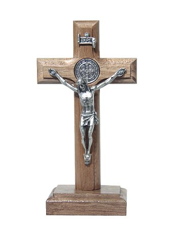 Cruz de Mesa - Prata Velha 12 cm (5363)