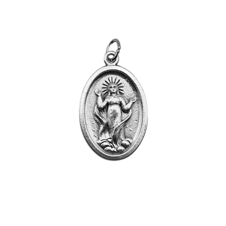 Medalha Assunção de Maria & Mãos Rezando