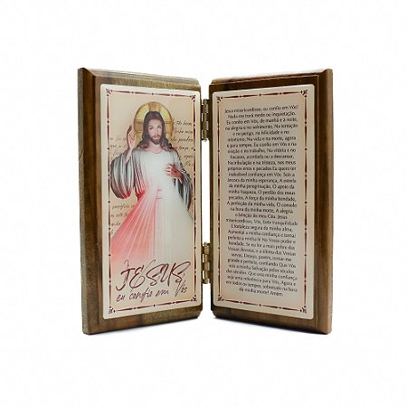 Quadro de Mesa Jesus, Eu confio em Vós