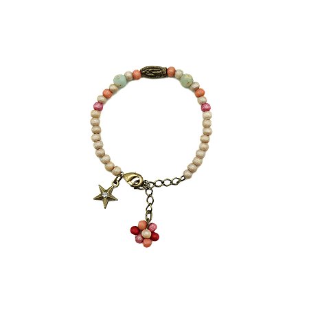 Pulseira Mariana Color 4mm Nossa Senhora de Guadalupe