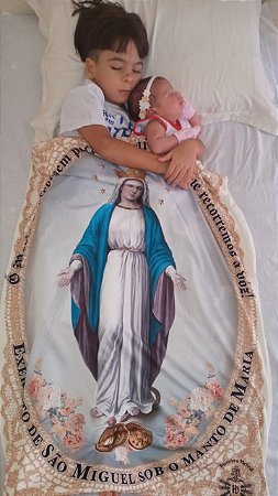 Manto de Nossa Senhora | Exército de São Miguel |Médio (0,70 x 0,97) - Instituto Hesed