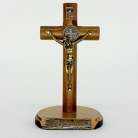 Cruz de mesa ou parede redonda 12 cm (7950)