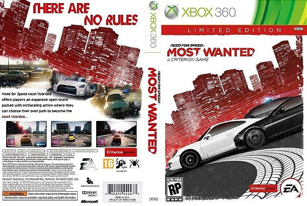 Jogo Need for Speed Most Wanted - Xbox 360 / COMPRE AGORA MESMO