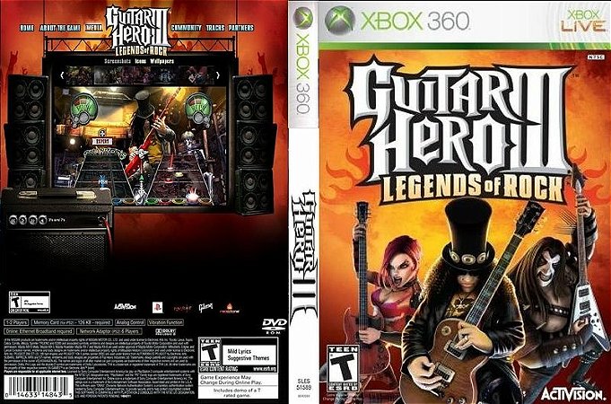 guitar hero legends of rock xbox 360