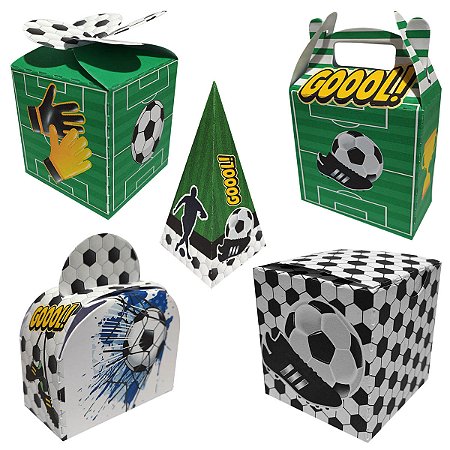 20 Caixinhas Tema Futebol Sem Personalização