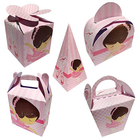 20 Caixinhas Tema Bailarina Sem Personalização