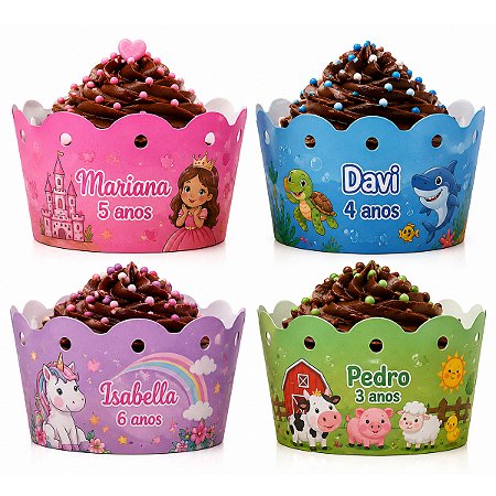 Saia para CupCake Personalizada