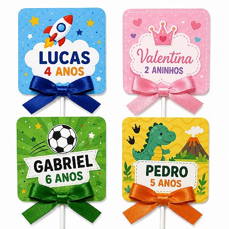 Lapela para Pirulito Personalizado