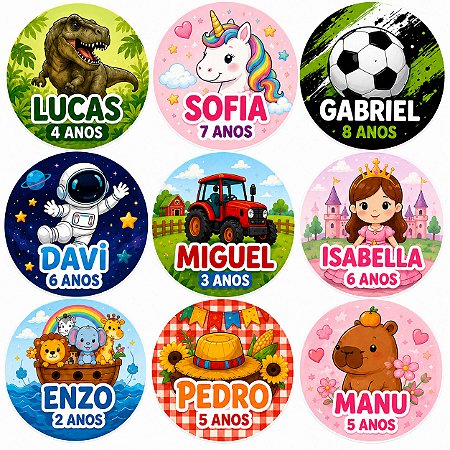 Adesivo Personalizado - Redondo - 3x3cm