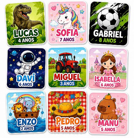 Adesivo Personalizado - Quadrado - 5x5cm