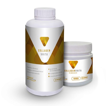Colágeno VERISOL em cápsula ou pó: Collagen Vhita - Peptídeos bioativos para pele