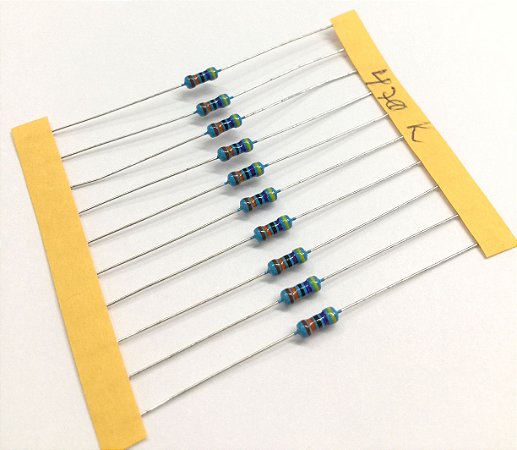 Resistor 1/4W 1% - 470K - 10 UNIDADES