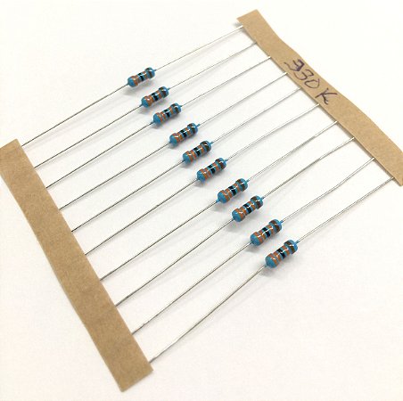 Resistor 1/4W 1% - 330K - 10 UNIDADES