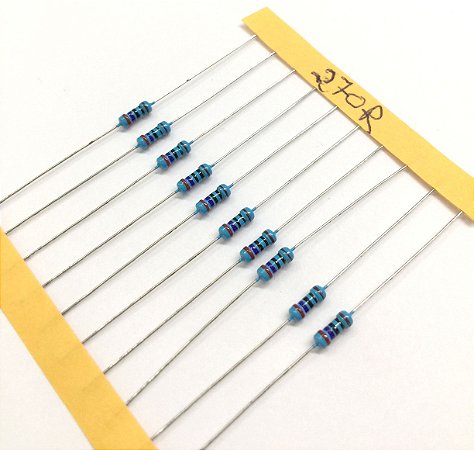 Resistor 1/4W 1% - 270R - 10 UNIDADES