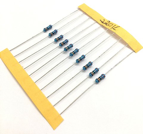 Resistor 1/4W 1% - 220K - 10 UNIDADES