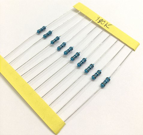 Resistor 1/4W 1% - 180K - 10 UNIDADES