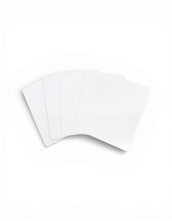 Cartão Pvc Branco para Crachás 54 X 86mm 0,76mm 0,76mm Cr-80 - SEM CHIP